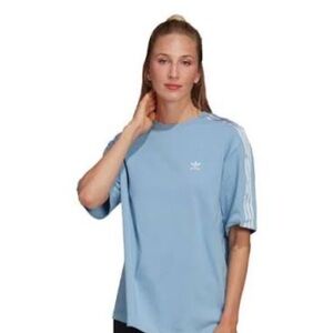 ADICOLOR CLASSICS SATIN TAPE TEE in color Ambient Sky